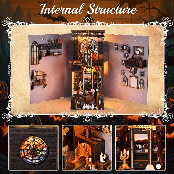 Moonlight Nooks | DIY Goth Booknook